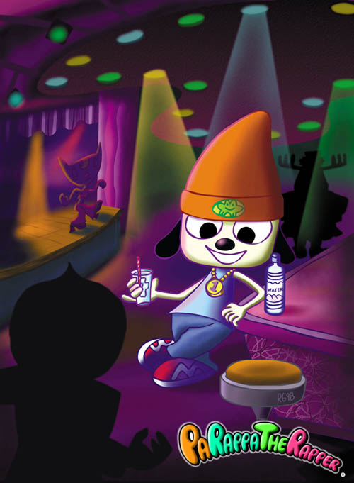 The Parappa The Rapper Fan Club - ---THE FOUR WHO STARTED IT ALL!--- These  were the first characters developed by Rodney Greenblat in coming up with  the art and characters for Parappa