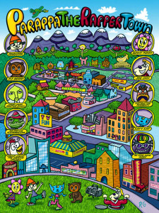Parappa Town Poster