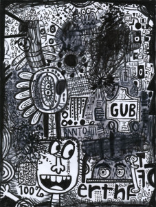 Bantom GUB - 2014 Marker on paper - Rodney Alan Greenblat