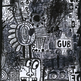 Bantom GUB - 2014 Marker on paper - Rodney Alan Greenblat