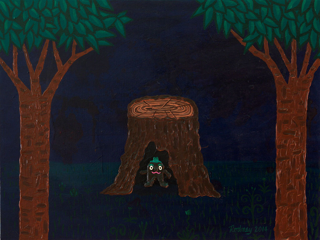 Alone in the Dark and Ok - Acrylic on Canvas - 2014